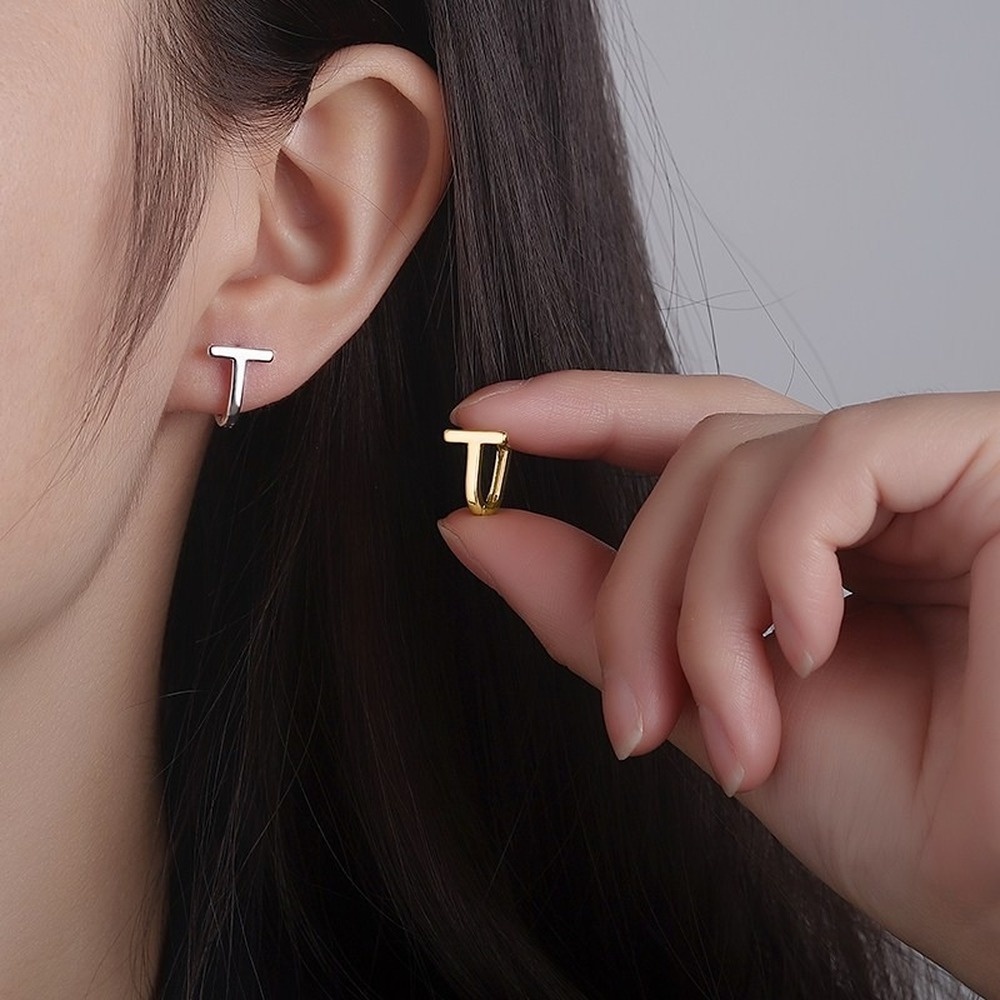 Set 2 Khuyên Tai Đơn Giản Phong Cách Hàn Quốc Thời Trang Cho Nữ