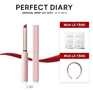 Son môi Perfect Diary Pdb022 vỏ màu bạc sáng bóng dưỡng môi 0.8g