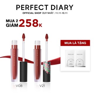 Son kem lì Perfect Diary tông màu đỏ đẹp mắt 2.5g