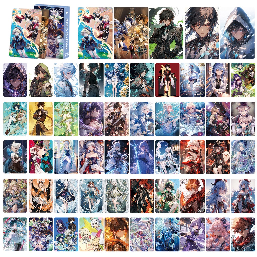 Hộp 50-55 Tấm Thẻ Ảnh lomo Nhân Vật Hoạt Hình Đáng Yêu ht