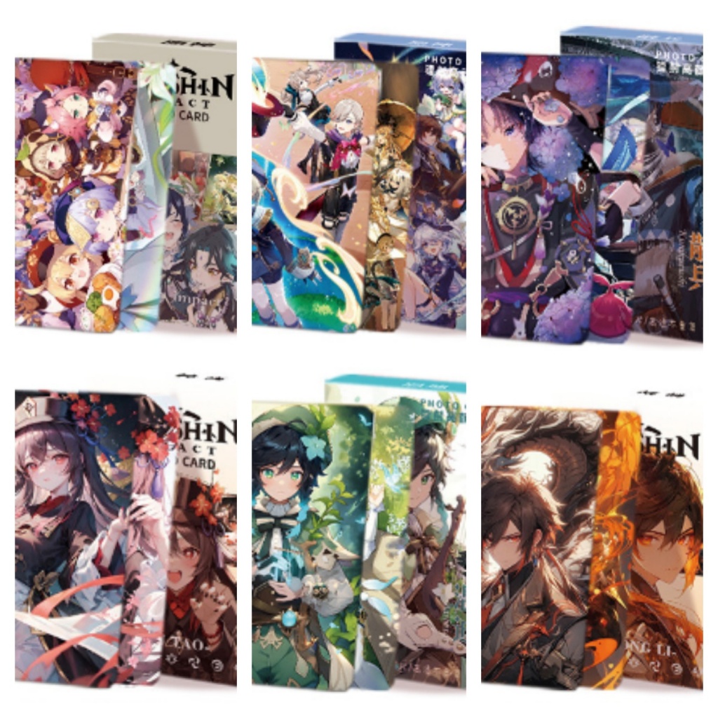 Hộp 50-55 Tấm Thẻ Ảnh lomo Nhân Vật Hoạt Hình Đáng Yêu ht