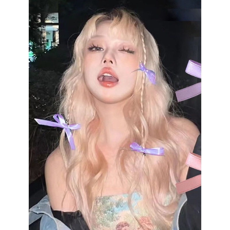 🎀 yakult 🎀Kẹp Tóc Nơ Chữ a Phong Cách Mới Năm