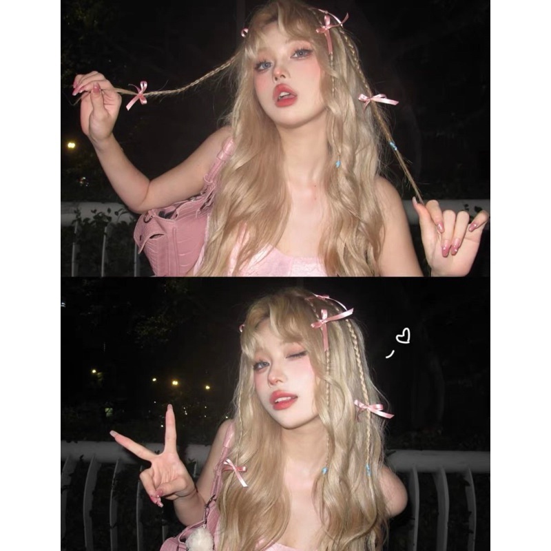 🎀 yakult 🎀Kẹp Tóc Nơ Chữ a Phong Cách Mới Năm