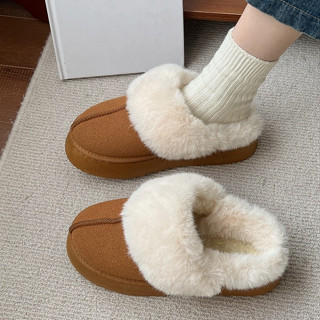 Dép Bông Đi Trong Nhà Đế Dày 4.5cm Tăng Chiều Cao 4.5cm Phong Cách Hàn Quốc Thời Trang Mùa Đông Mới 2023 Cho Nữ