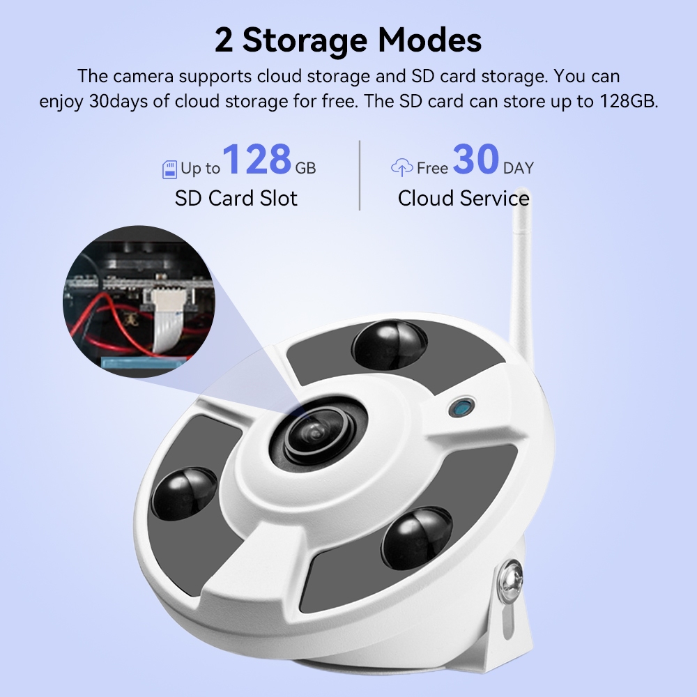 Hamrol camera Hồng Ngoại wifi Không Dây 5mp 1.7mm