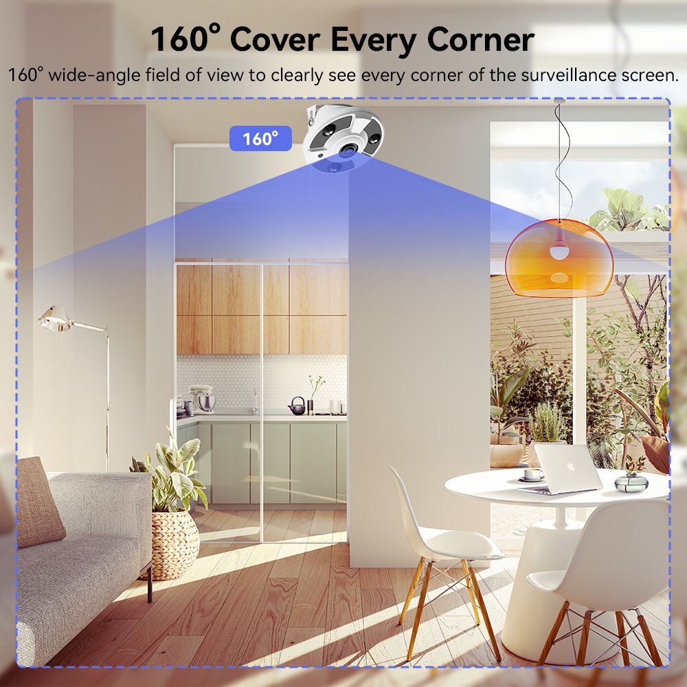 Hamrol camera Hồng Ngoại wifi Không Dây 5mp 1.7mm