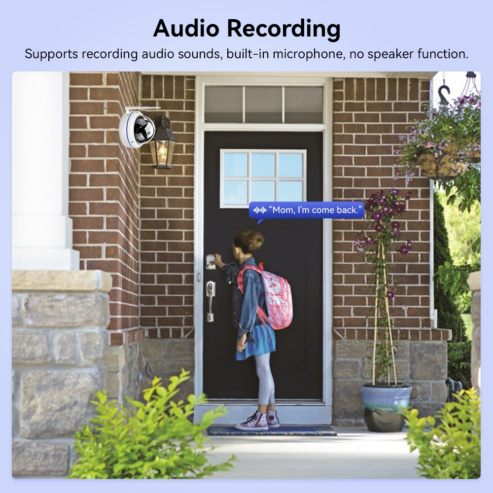 Hamrol camera Không Dây 5mp Chống Thấm Nước Hồng Ngoại Nhìn Ban Đêm Cho cctv icsee app