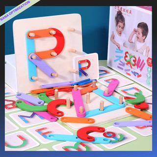 Bộ đồ chơi xếp hình bằng gỗ cho bé 3-5 tuổi