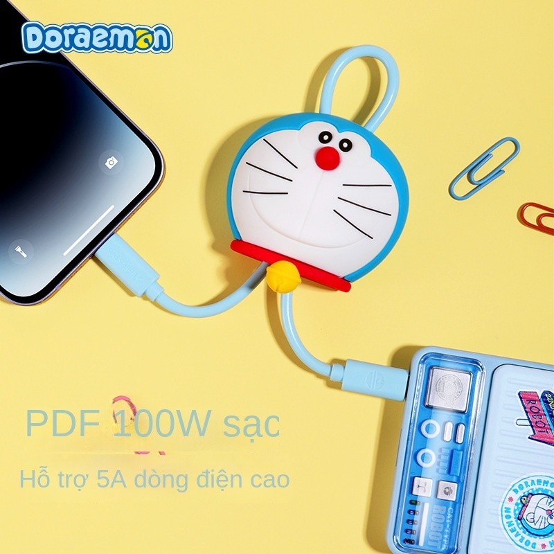 Doraemon Dây Cáp Sạc Nhanh c Sang c 100w / c Sang l 27w