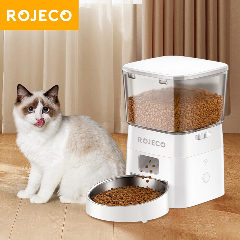 Rojeco Máy Cho Mèo Ăn Tự Động Dung Tích 2l