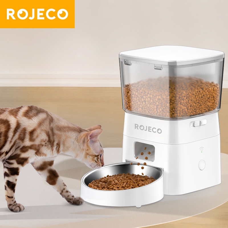 Rojeco Máy Cho Mèo Ăn Tự Động Dung Tích 2l