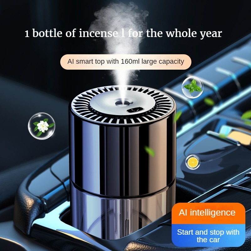 Máy Xông Tinh Dầu Tự Động Máy Khuếch Tán Tinh Dầu Nước Hoa ô tô Cao Cấp Mới Đèn LED Chiếu Hình Bầu Trời đầy Sao