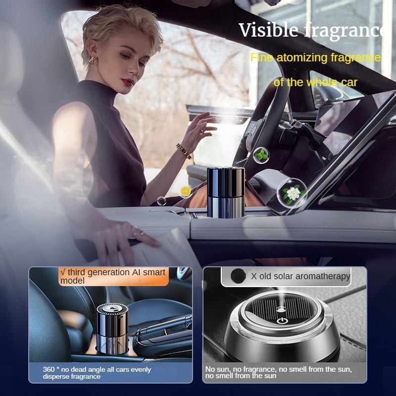 Máy Xông Tinh Dầu Tự Động Máy Khuếch Tán Tinh Dầu Nước Hoa ô tô Cao Cấp Mới Đèn LED Chiếu Hình Bầu Trời đầy Sao