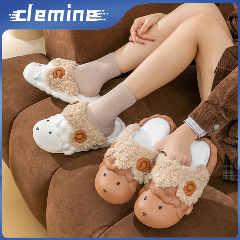 Clemine Dép Bông Đi Trong Nhà Hình Cừu Dễ Thương