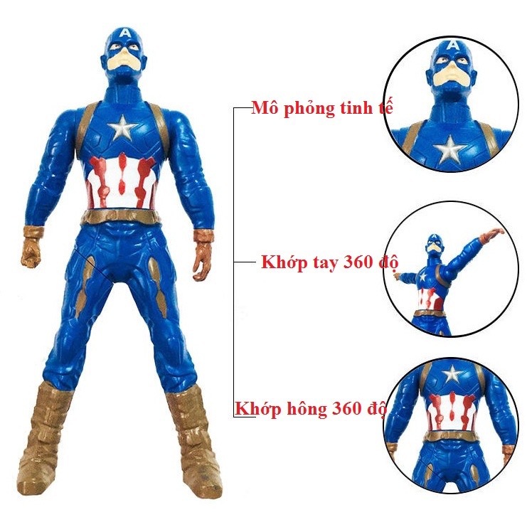 Xoay 360 ° Người Nhện Người Sắt Captain America Hulk Avengers Ultraman HEROES LEAGUE Nhân Vật Hành Động Đồ Chơi Trẻ Em 18Cm