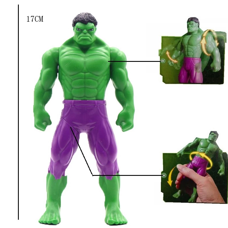 Xoay 360 ° Người Nhện Người Sắt Captain America Hulk Avengers Ultraman HEROES LEAGUE Nhân Vật Hành Động Đồ Chơi Trẻ Em 18Cm