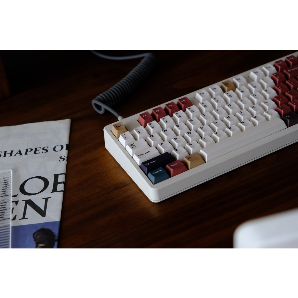 GMK Hỗn Hợp Đèn Keycaps, 129 Phím Keycaps Anh Đào Hồ Sơ DYE-SUB Cá Tính GMK Keycaps Cho Bàn Phím Cơ