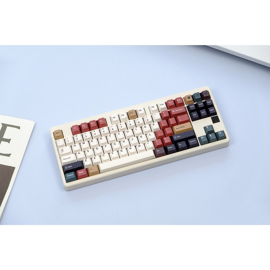 GMK Hỗn Hợp Đèn Keycaps, 129 Phím Keycaps Anh Đào Hồ Sơ DYE-SUB Cá Tính GMK Keycaps Cho Bàn Phím Cơ