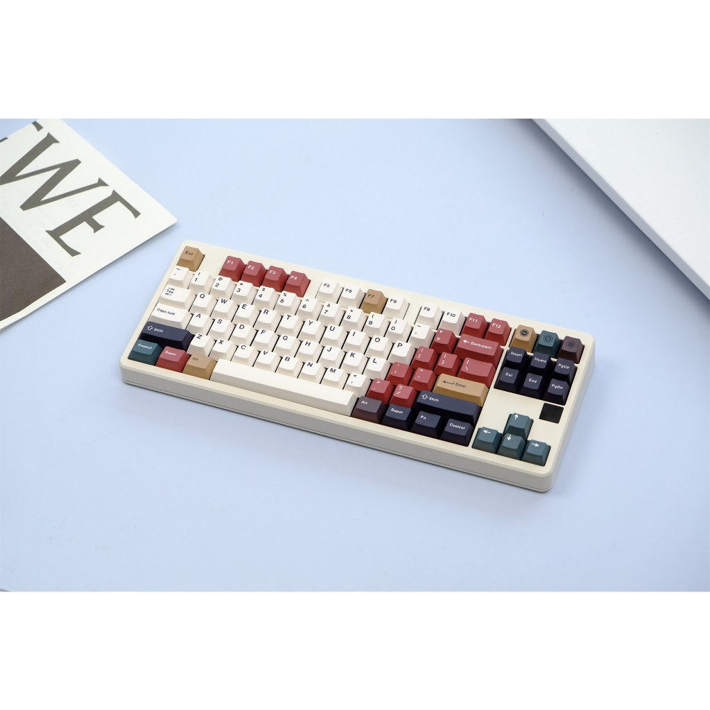 GMK Hỗn Hợp Đèn Keycaps, 129 Phím Keycaps Anh Đào Hồ Sơ DYE-SUB Cá Tính GMK Keycaps Cho Bàn Phím Cơ