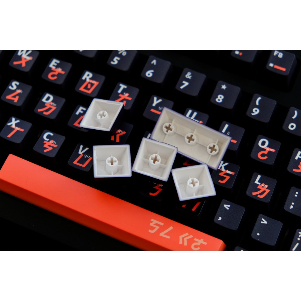 Keycaps phiên âm màu cam đen GMK, Keycaps 151 phím Cherry Profile DYE-SUB Keycaps GMK được cá nhân hóa cho bàn phím cơ