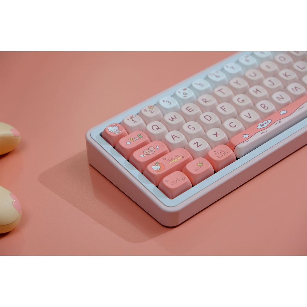 Keycaps mèo GMK Kitt, 126 Phím keycaps MOA Profile DYE-SUB Keycaps GMK được cá nhân hóa cho bàn phím cơ