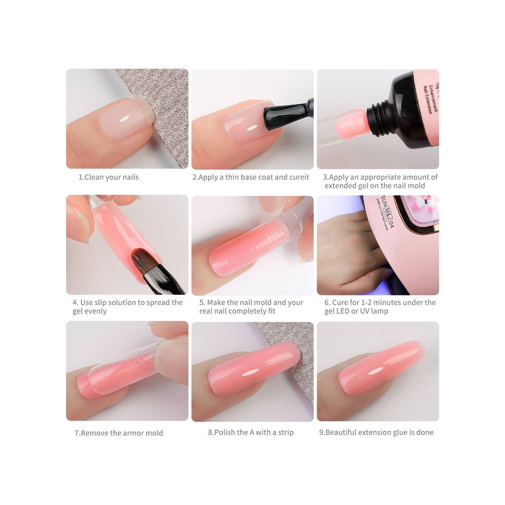 Gel Nối Dài Móng Tay UV 15ml Với Màu Sắc Tự Nhiên Bắt Mắt
