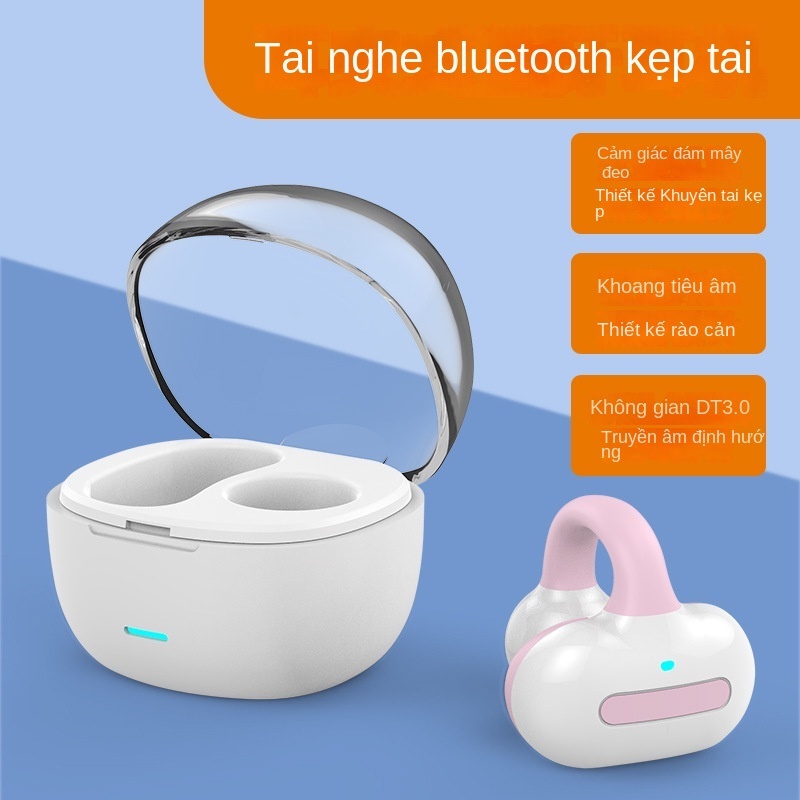 Tai Nghe Bluetooth Không Dây HIFI Siêu Dài Dạng Kẹp mini Cảm Ứng Xương Mới