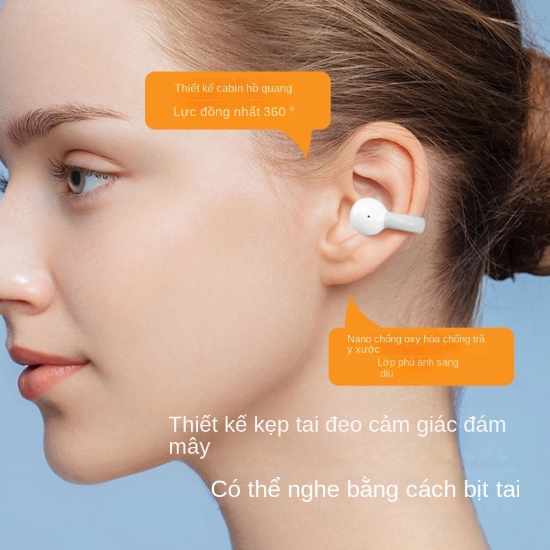 Tai Nghe Bluetooth Không Dây HIFI Siêu Dài Dạng Kẹp mini Cảm Ứng Xương Mới