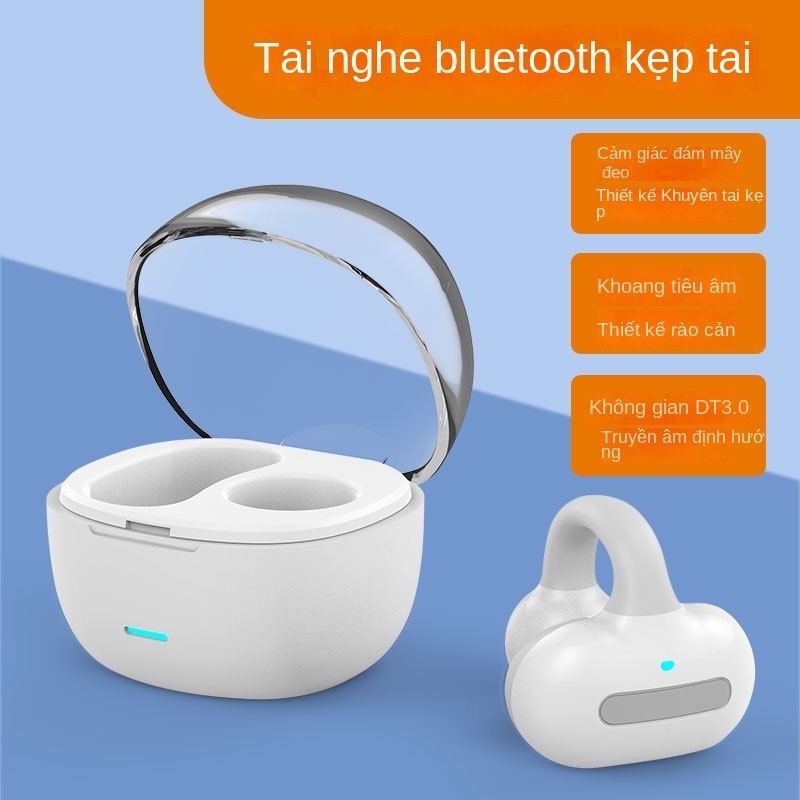 Tai Nghe Bluetooth Không Dây HIFI Siêu Dài Dạng Kẹp mini Cảm Ứng Xương Mới