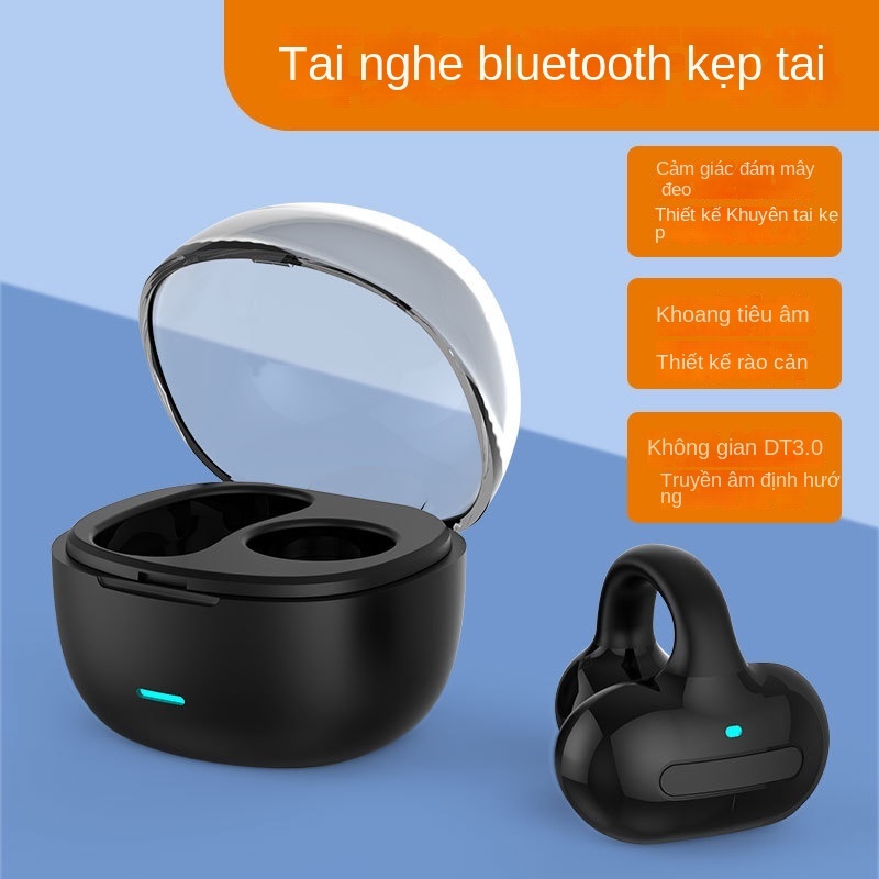 Tai Nghe Bluetooth Không Dây HIFI Siêu Dài Dạng Kẹp mini Cảm Ứng Xương Mới