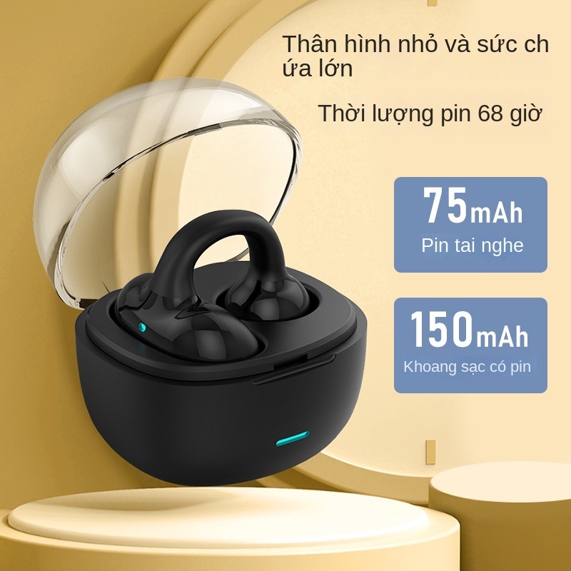 Tai Nghe Bluetooth Không Dây HIFI Siêu Dài Dạng Kẹp mini Cảm Ứng Xương Mới
