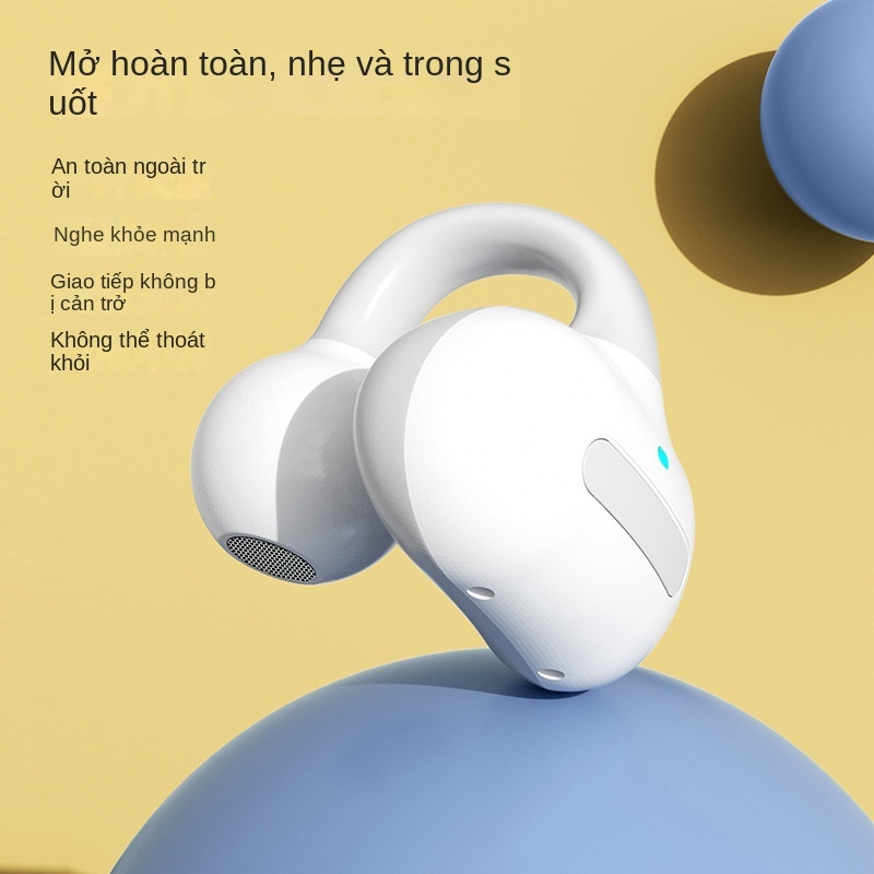 Tai Nghe Bluetooth Không Dây HIFI Siêu Dài Dạng Kẹp mini Cảm Ứng Xương Mới