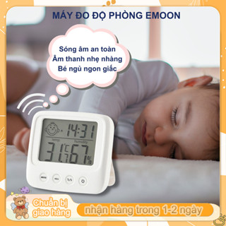 Giao hàng 24 giờ💥Nhiệt kế phòng điện tử ẩm kế 3 trong 1Nhiệt kế để phòng điện tử cho bé, đo nhiệt độ, độ ẩm và xem giờ, đa năng, tiện dụng đo nhiệt độ và độ ẩm phòng ngủ cho bé đa năng, tiện dụng