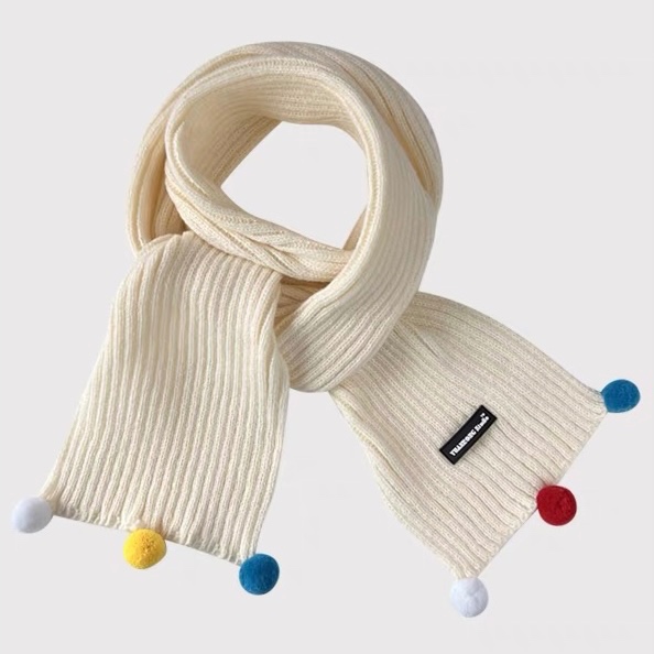 MG STUDIO /Khăn quàng cổ dệt kim đầy màu sắc thời trang