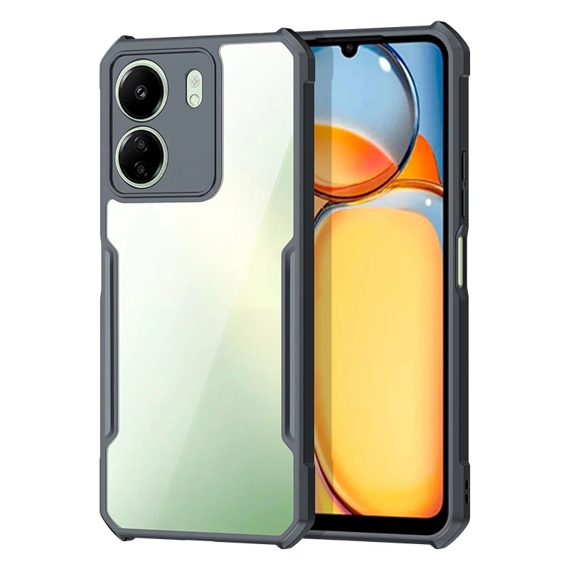 Chống Sốc Ốp Điện Thoại acrylic Trong Suốt Cho Xiaomi Redmi 13C 12C 10C 12 12R 10 4G 5G