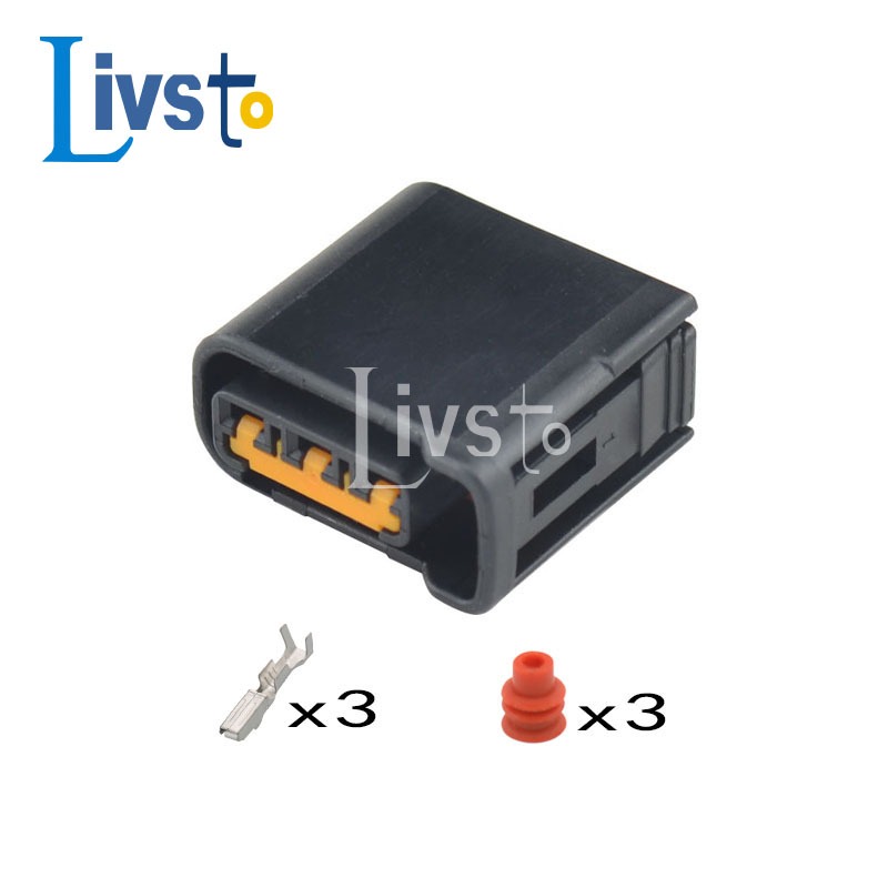 1 Bộ 3 Pin Furukawa Tự Động Đánh Lửa Cuộn Dây Cắm Dây Chống Thấm Nước Nữ Kết Nối Cho Subaru FW-C-D3F