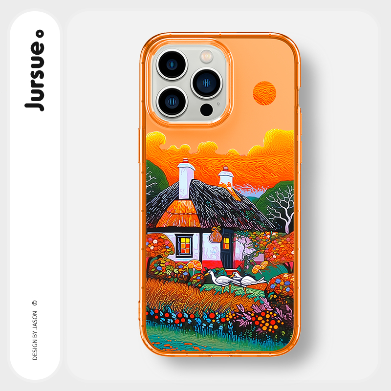 Ốp lưng JURSUE mềm hoạt hình độc lạ dễ thương đẹp Cho iPhone 15 14 13 12 11 Pro Max SE 2020 X XR XS 8 7 ip 6S 6 Plus Y4317