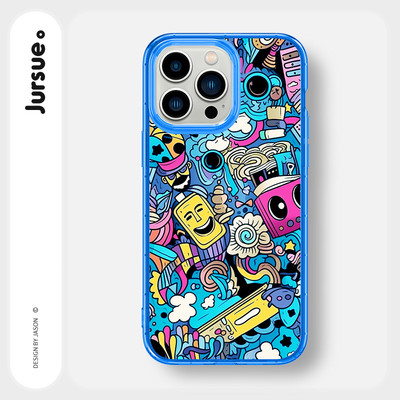Ốp lưng JURSUE mềm hoạt hình ngộ nghĩnh dễ thương đẹp Cho iPhone 16 15 14 13 12 11 Pro Max SE 2020 X XR XS ip 8 7 Plus Y4312