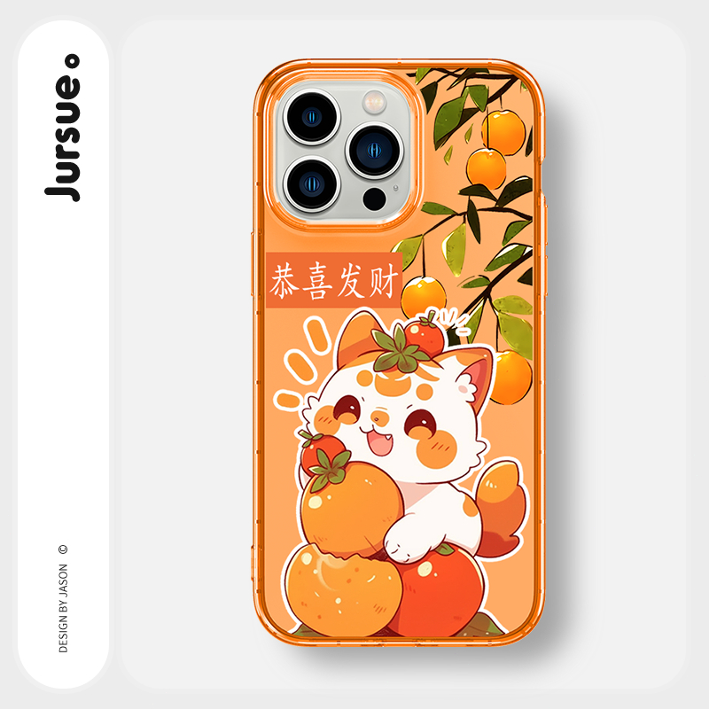 Ốp lưng JURSUE mềm ngộ nghĩnh hoạt hình độc lạ dễ thương đẹp Cho iPhone 15 14 13 12 11 Pro Max SE 2020 X XR XS ip 8 7 Plus kute Y4310