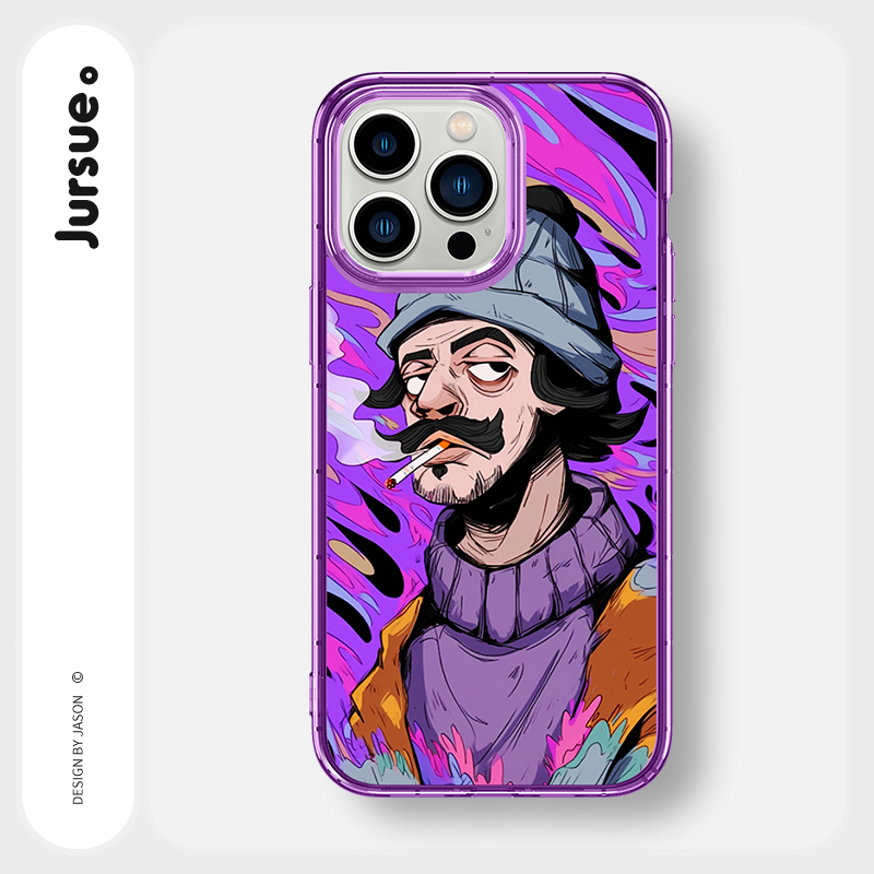Ốp lưng JURSUE mềm ngộ nghĩnh hoạt hình độc lạ dễ thương đẹp Cho iPhone 15 14 13 12 11 Pro Max SE 2020 X XR XS 8 7 ip 6S 6 Plus Y4315