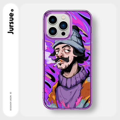 Ốp lưng JURSUE mềm ngộ nghĩnh hoạt hình độc lạ dễ thương đẹp Cho iPhone 16 15 14 13 12 11 Pro Max SE 2020 X XR XS ip 8 7 Plus Y4315