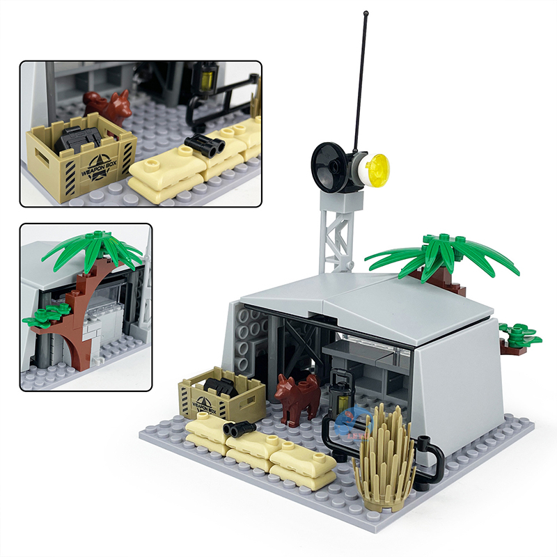 Leyu moc Fighting base Lắp Ráp Mô Hình Nhân Vật Quân Đội