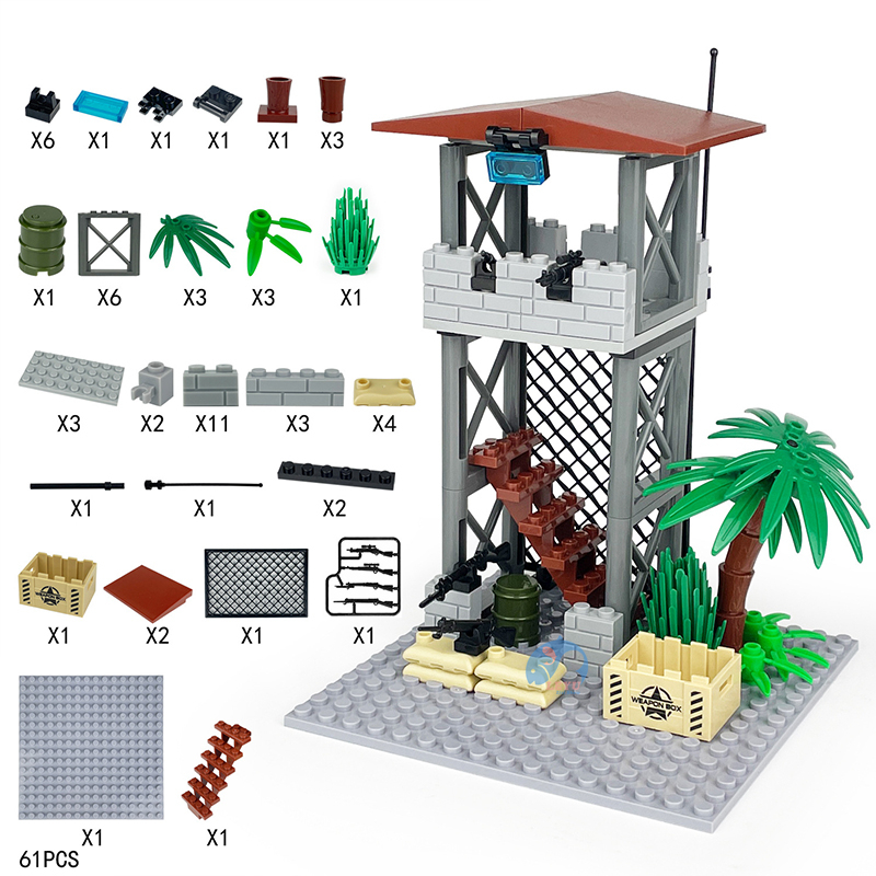 Leyu moc Fighting base Lắp Ráp Mô Hình Nhân Vật Quân Đội