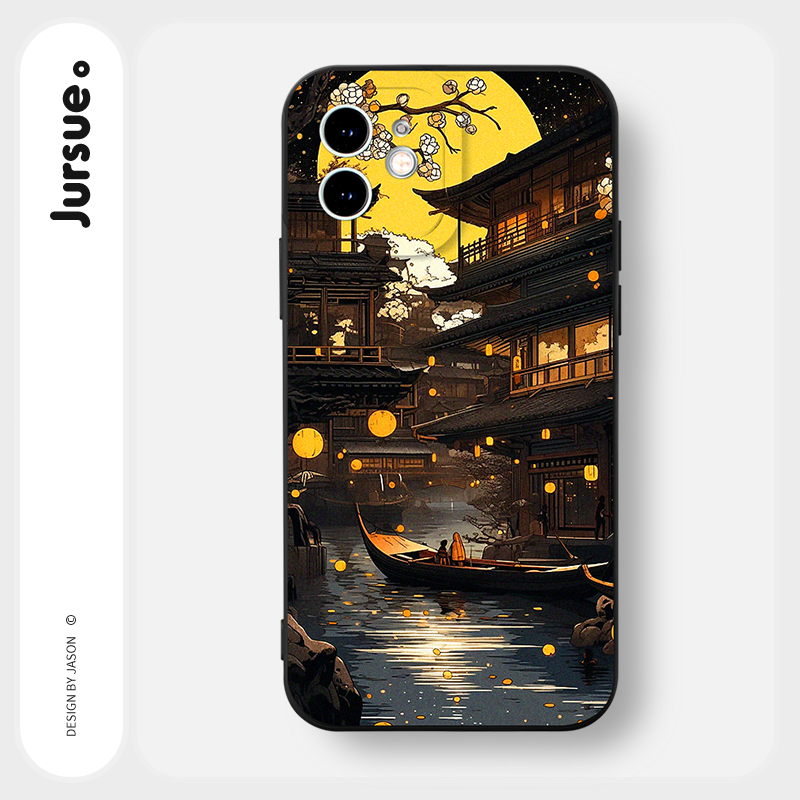 Ốp lưng JURSUE mềm ngộ nghĩnh dễ thương đẹp độc lạ Cho iPhone 15 14 13 12 11 Pro Max SE 2020 X XR XS 8 7 ip 6S 6 Plus XYAB211