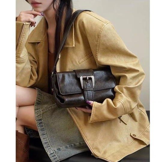Yadou Túi đeo dưới cánh tay / Cánh Tay Lái Xe Mô Tô y2k Kiểu vintage
