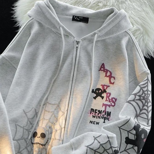 Blessed Áo Khoác hoodie áo khoác nữ zip hoodie Korean cổ xưa Popular casual WWY23A11ZP 44Z231030