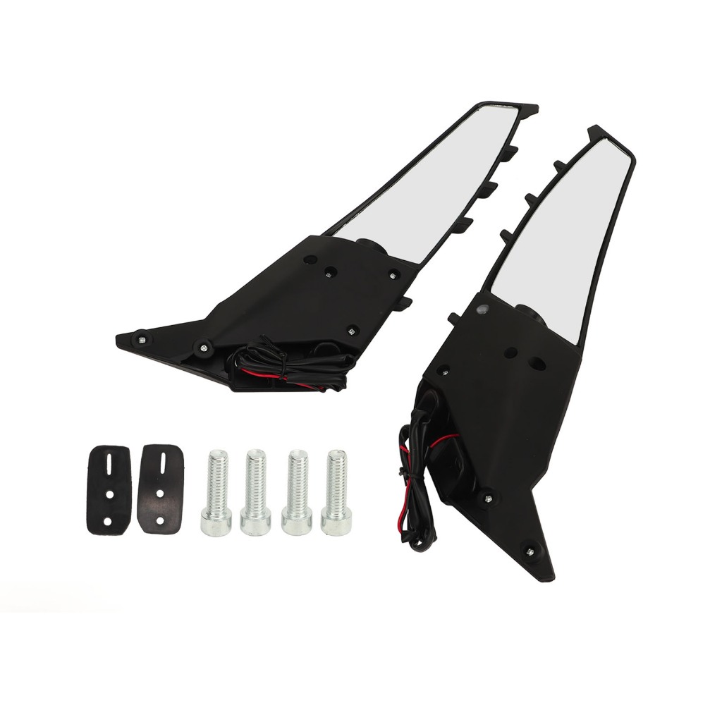 Có thể bán buôn 2 Chiếc Xe Máy Gương Chiếu Hậu Có Đèn LED Nhan Thể Điều Chỉnh Xoay Bên Cánh Cho Ninja 250 400 650 ZX10R Vermont055 Hàng giao ngay