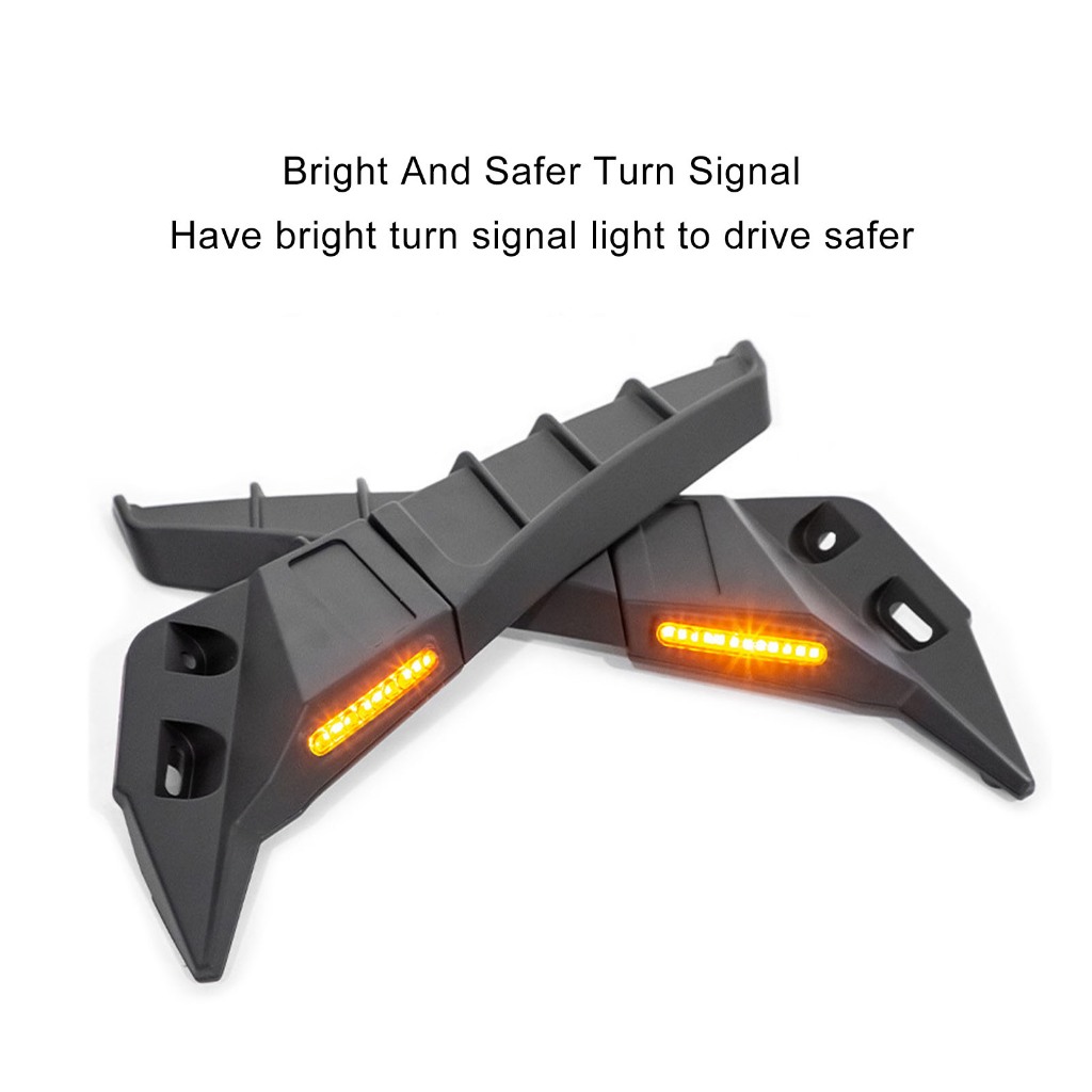 Có thể bán buôn 2 Chiếc Xe Máy Gương Chiếu Hậu Có Đèn LED Nhan Thể Điều Chỉnh Xoay Bên Cánh Cho Ninja 250 400 650 ZX10R Vermont055 Hàng giao ngay