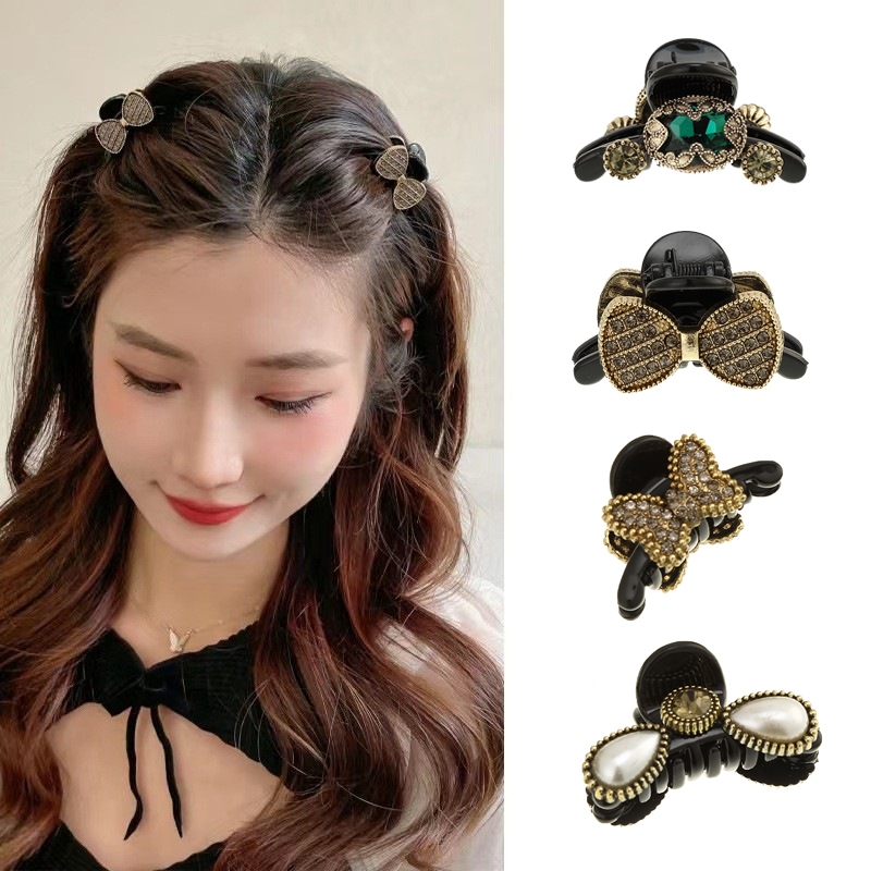 Kẹp tóc CHLINS đính đá kiểu dáng cổ điển