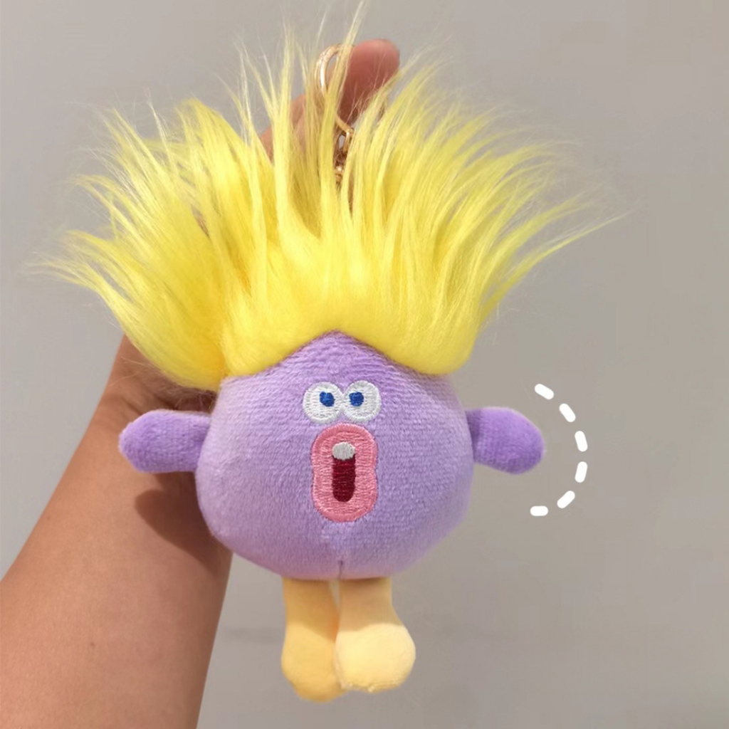 Dopamine Chìa khóa hoạt hình xấu xí, đáng yêu Miệng xúc xích tóc xào thú nhồi bông buồn cười 12 Cung Hoàng Đạo Ngộ Nghĩnh